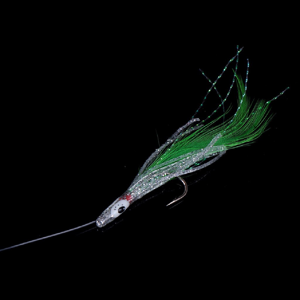 Mồi Câu Cá 5 Trong 1 Hình Bạch Tuộc Bằng Lông Vũ Phát Sáng Trong Đêm