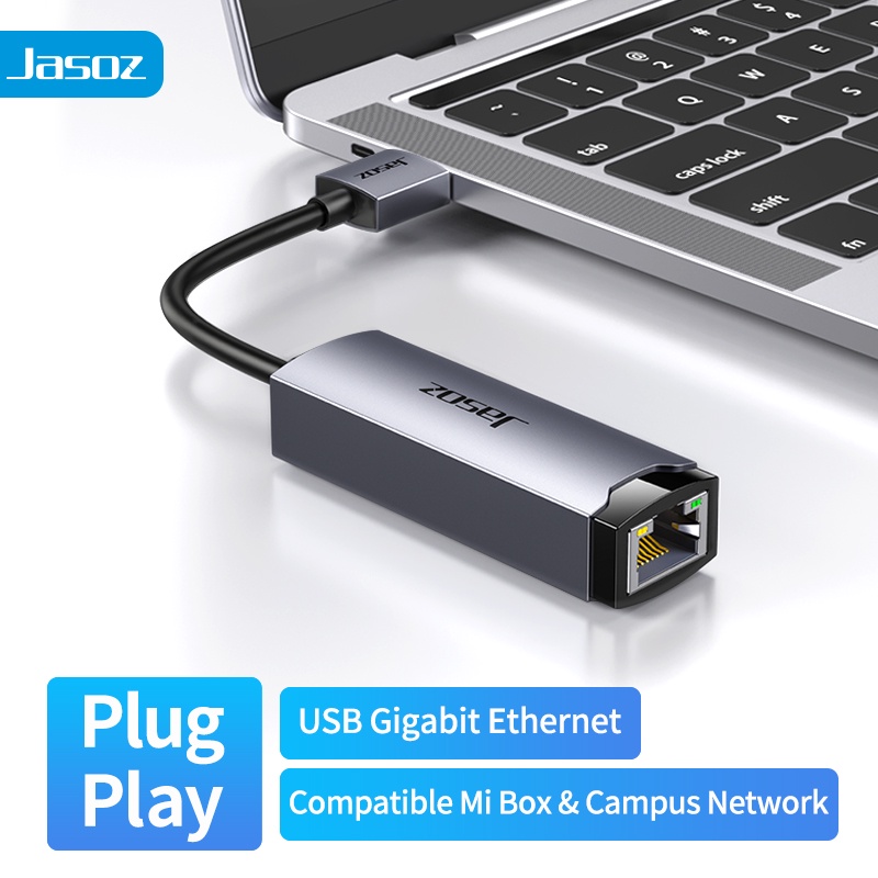 Bộ Chuyển Đổi Mạng USB 3.0 Sang RJ45 Gigabit LAN RJ45 JASOZ F105 - Hàng chính hãng - Bảo hành 18 tháng