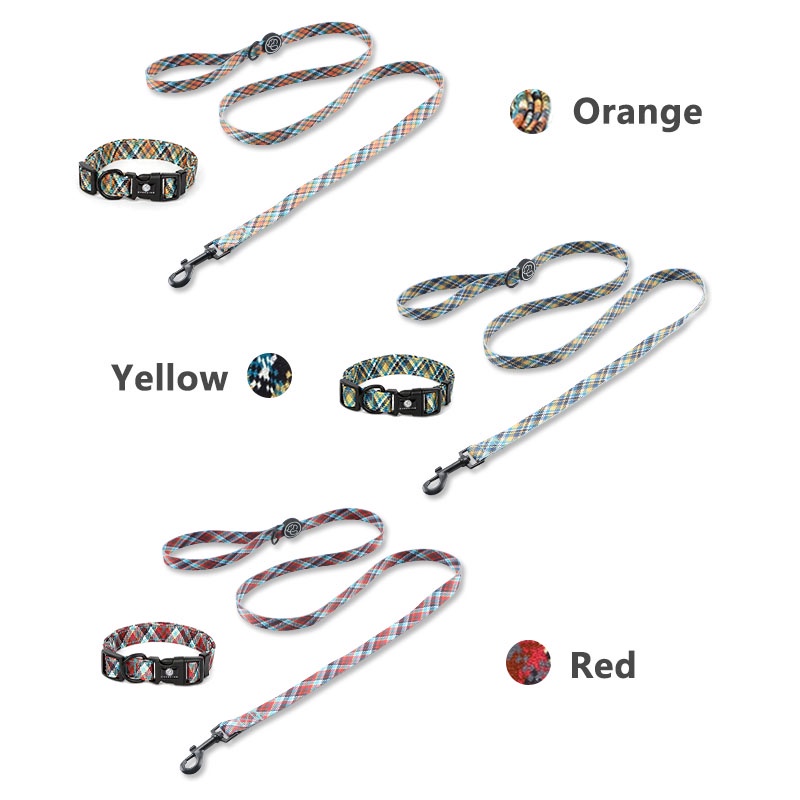 HamshMoc Vòng Cổ Và Dây Dắt Chó Đi Dạo Mềm Mại Có Thể Điều Chỉnh Cho Chó Cỡ Nhỏ / Vừa / Lớn
