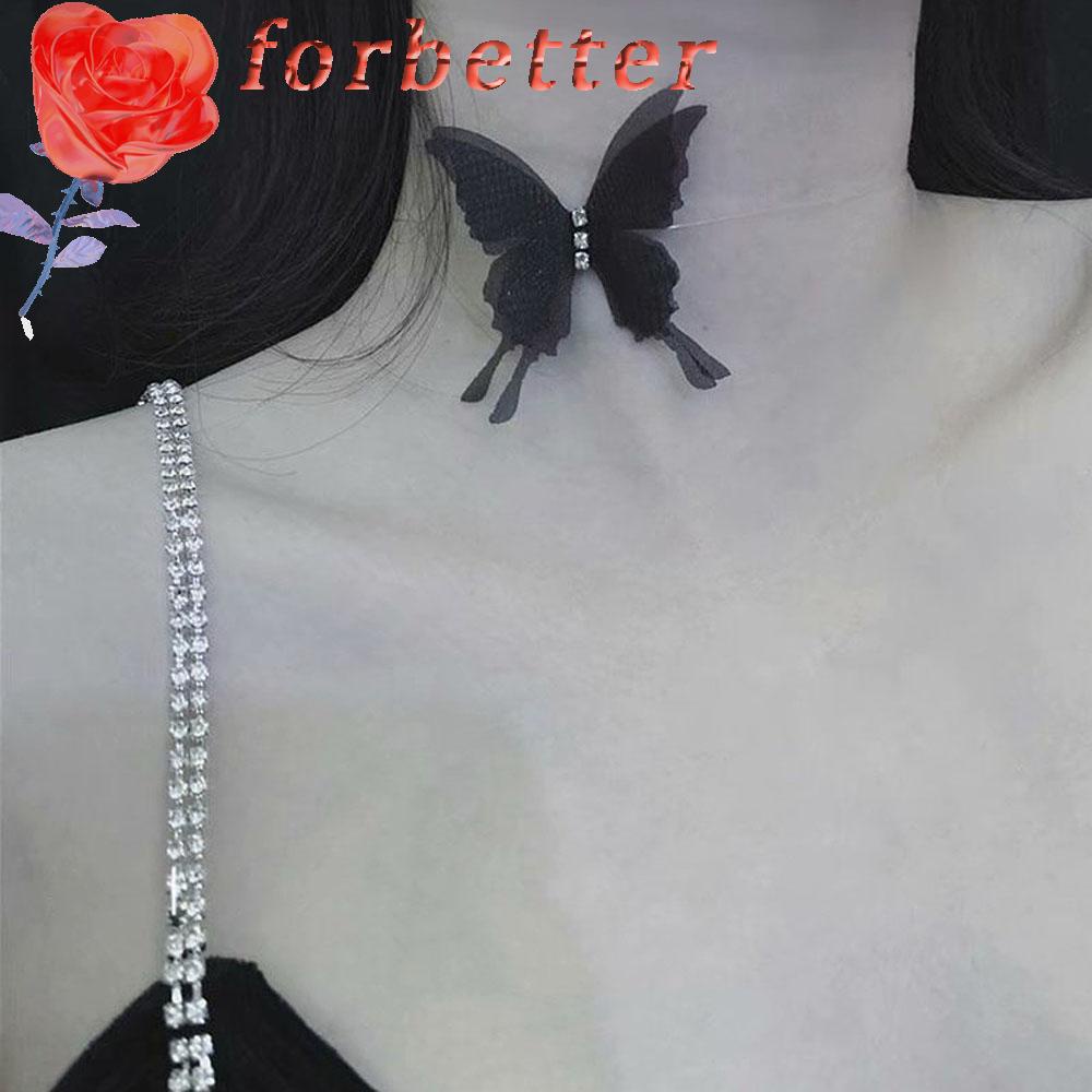 Vòng Cổ Choker Ren Hình Bướm Quyến Rũ Cho Nữ