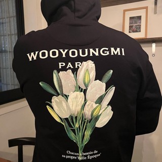 Wooyoungmi Áo hoodie In Hình Hoa tulip Phong Cách Mới Hợp Thời Trang Cho Nam Và Nữ