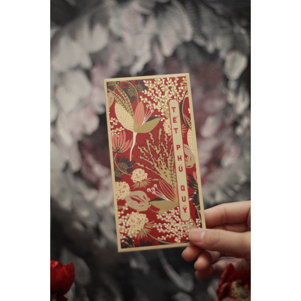 Bao lì xì hoa lá 4 mùa