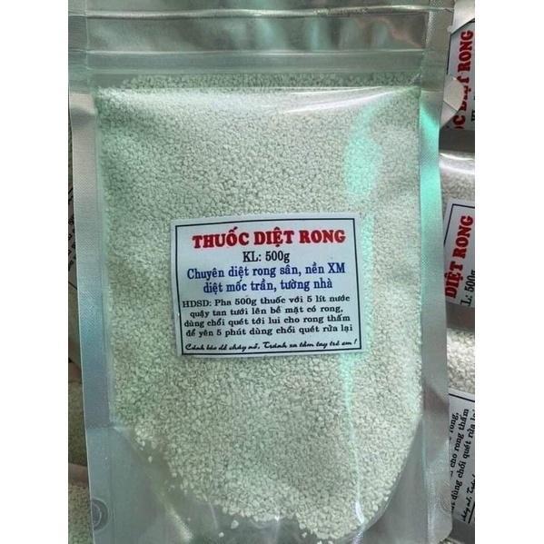 Bột tẩy diệt rong rêu trên nền xi măng, sân gạch, diệt mốc trần và tường nhà thuốc diệt rong