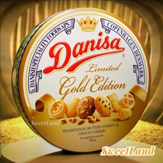  Bánh quy bơ Danisa Gold   Melody set hộp thiếc kèm túi giấy 