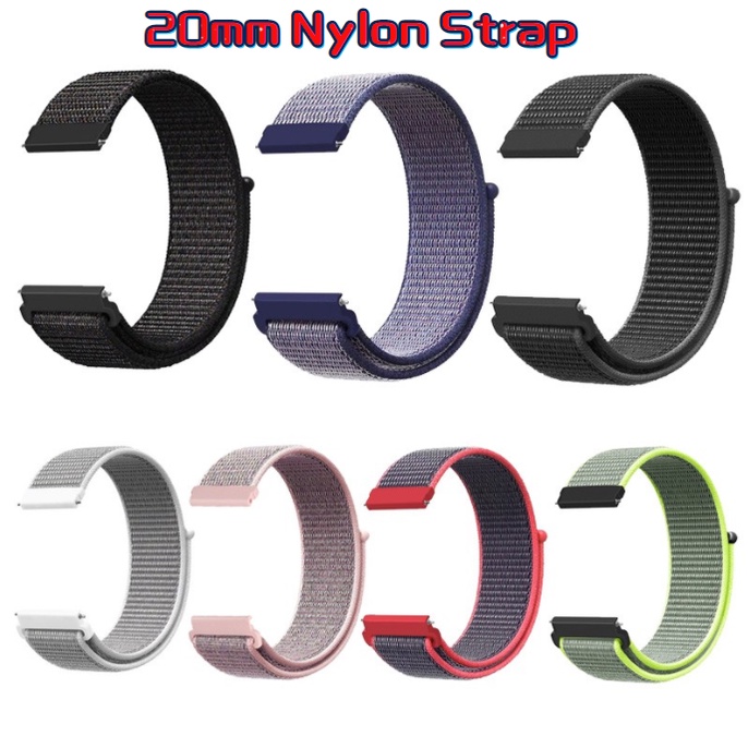 Dây Đeo nylon 20mm Cho Coros # Ốp Lưng Pace 2 / Apex 42mm Cho Samsung # Dây Đeo Đồng Hồ Galaxy Watch 42mm / Gear S2 / Gear Sport / Huawei