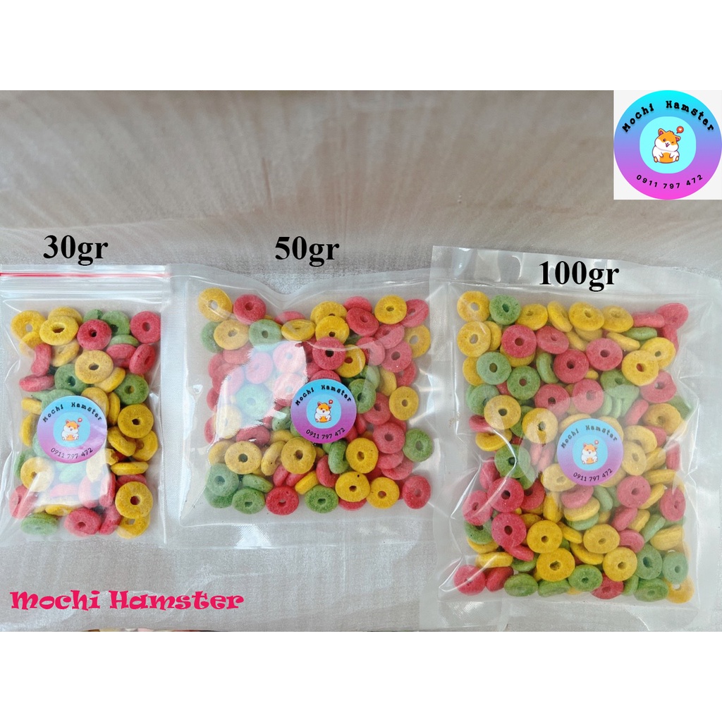 Bánh vòng rau củ mài răng cho hamster