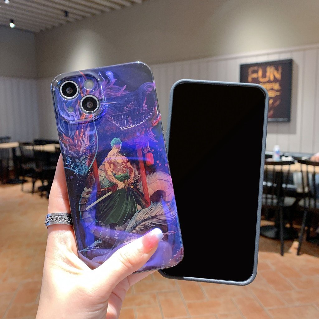 Ốp Điện Thoại Họa Tiết One Piece Luffy Zoro Jujutsu Kaisen Gojo Satoru Cho IPhone 7 8 Plus 11 12 13 14 Pro X XR XS Max