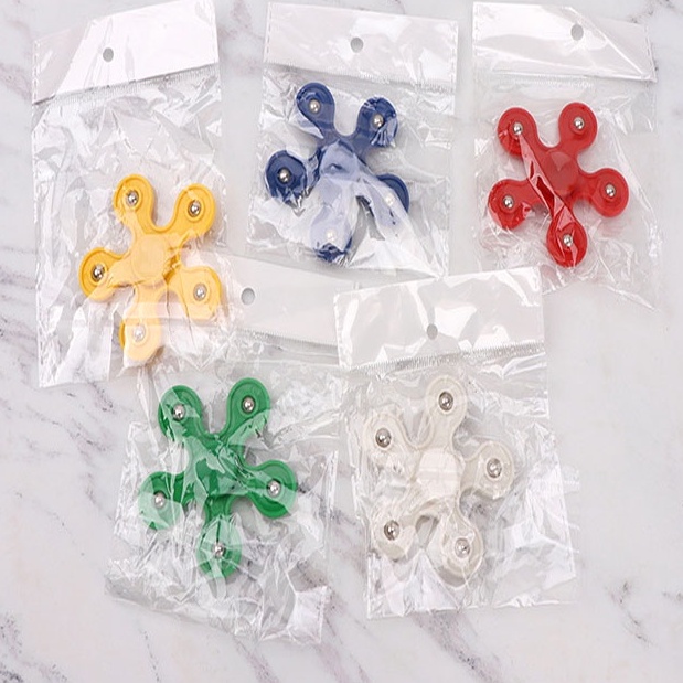 Con quay spinner cho bé, con quay mini 5 cánh bằng nhựa giá rẻ làm quà tặng học sinh