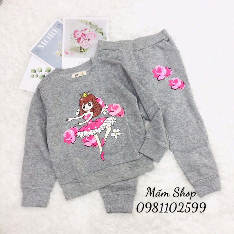 Bộ HM nỉ bé gái