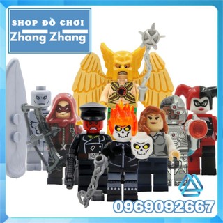 Đồ chơi Xếp hình Anh hùng Marvel Hawkman Red Skull Lois Lane Silver Surfer Ghost Rider Minifigures xh172 178 xinh x0105