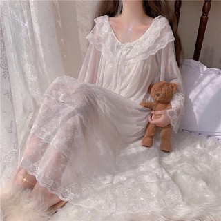 Đồ Ngủ- Váy Voan Dáng Suông Tiểu Thư Công Chúa Ulzzang Quảng Châu