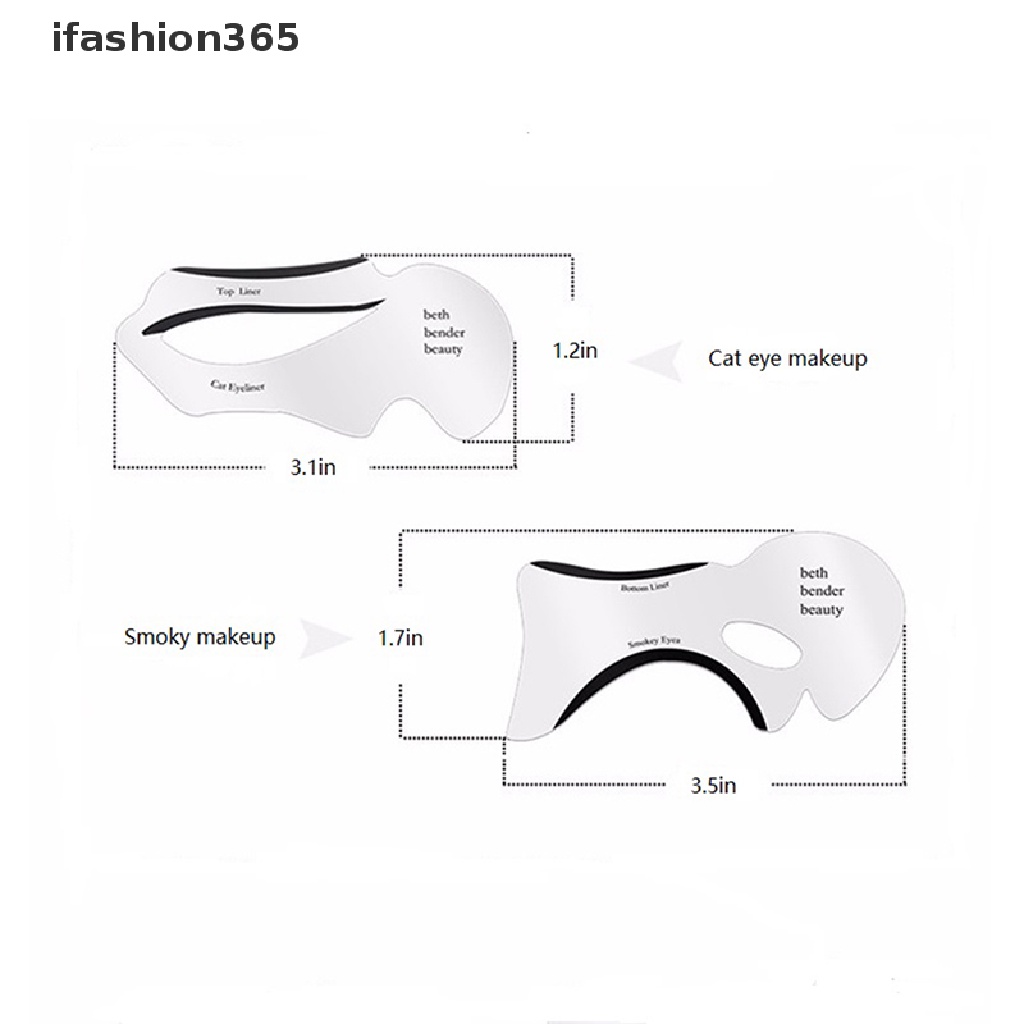 Khuôn Kẻ Mắt / Lông Mày Trang Điểm Tiện Dụng Chất Lượng Cao ifashion365