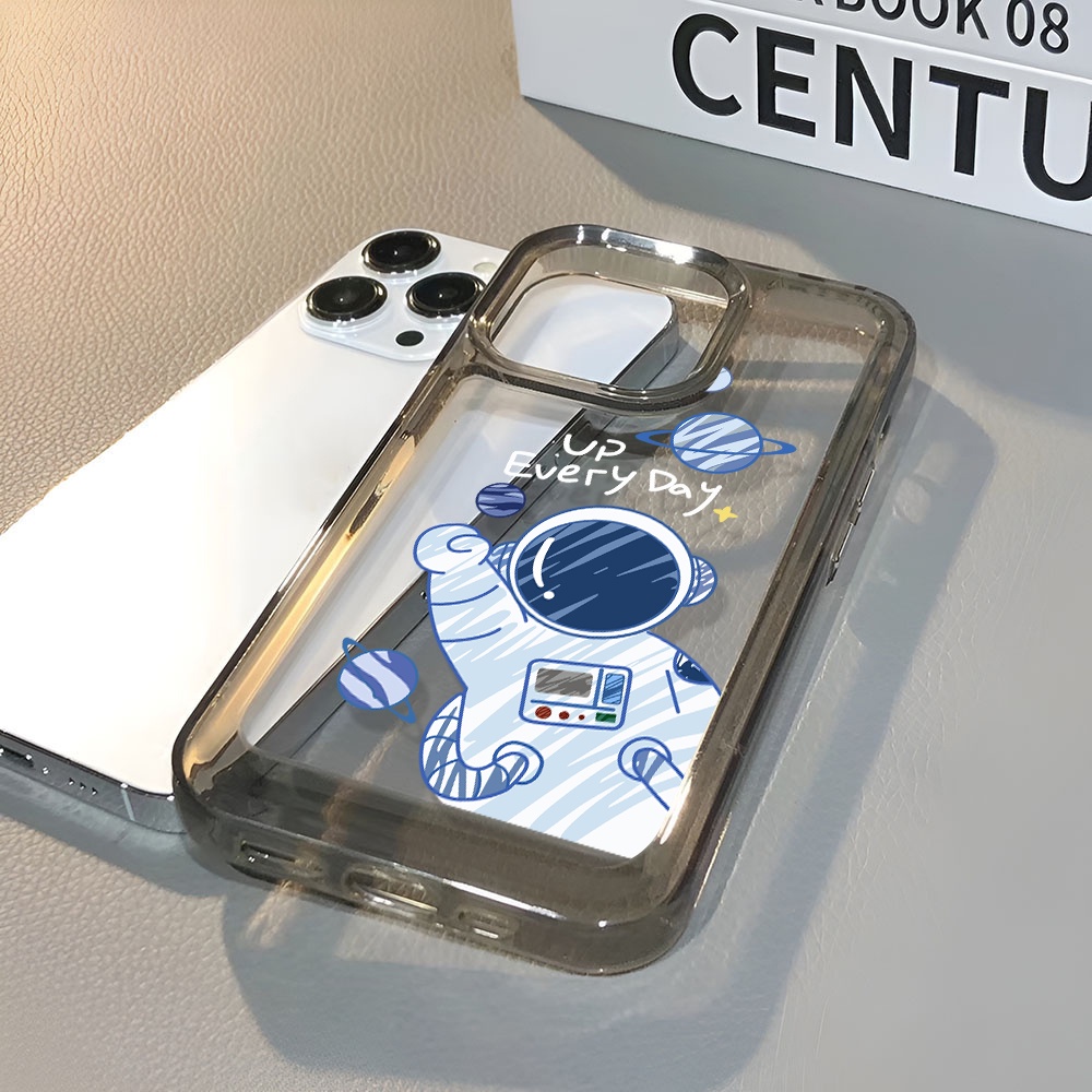 Ốp Điện Thoại Trong Suốt Hình Phi Hành Gia Cho iphone 14 Pro Max 13 11 12 7Plus X XR XS Max 8 7