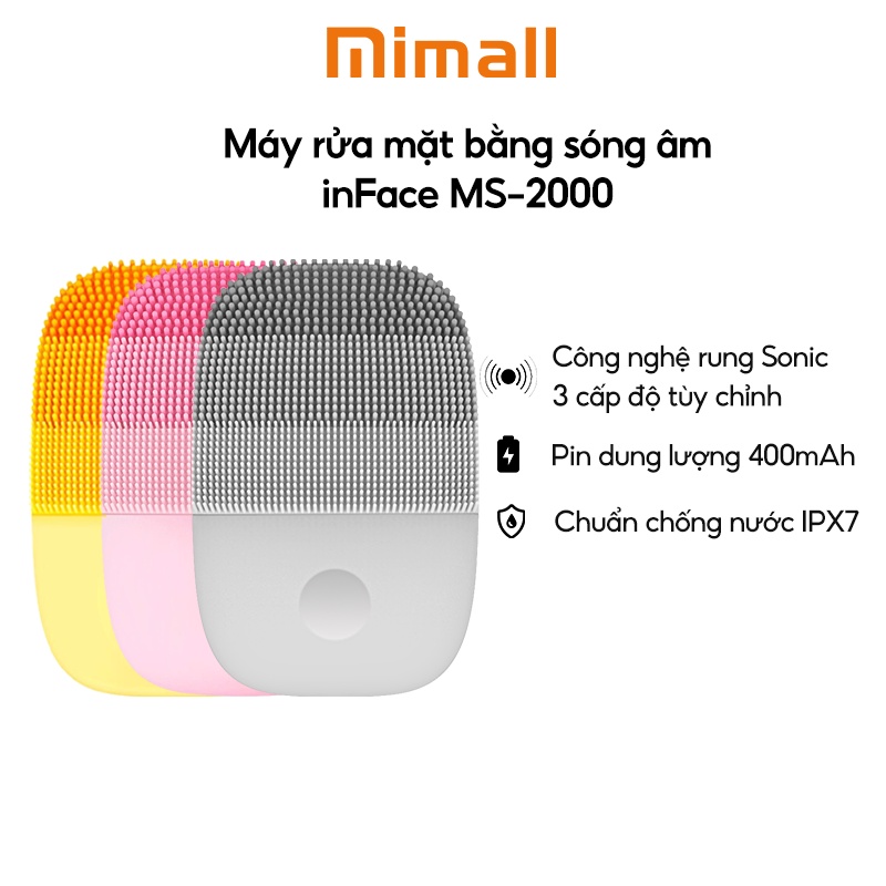 Máy rửa mặt sóng âm Inface Sonic Facial device - Bản quốc tế - Bảo hành 3 tháng | BigBuy360 - bigbuy360.vn