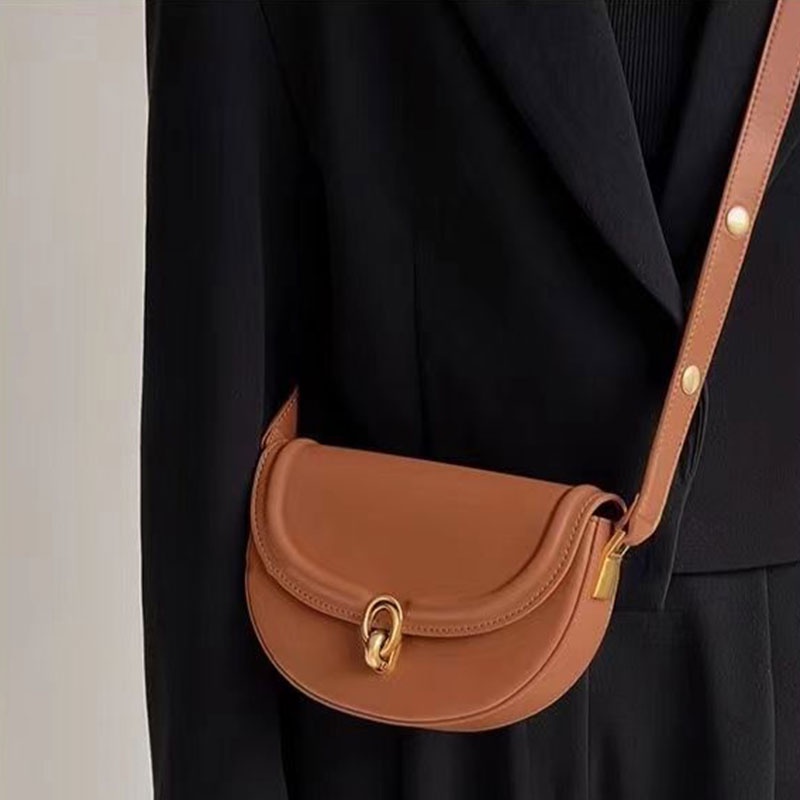 Túi xách đeo vai SUPERCUTE bằng da PU màu trơn thời trang cao cấp