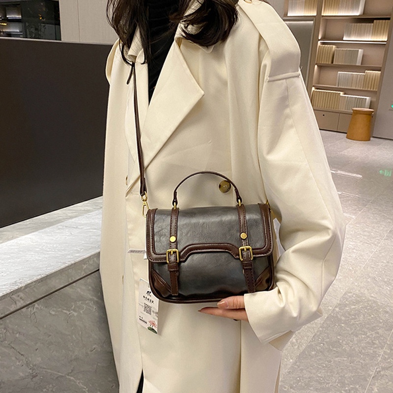 IELGY Túi Đeo Chéo Phong Cách retro Dễ Phối Đồ Thời Trang Cho Nữ