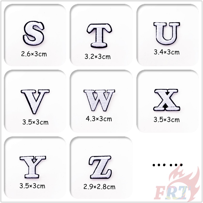1pc ❣️ Sticker Ủi Thêu Chữ Cái Tiếng Anh ❣️ Sticker Ủi Thêu Hình Chữ Cái