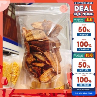 Chuối sấy giòn bịch 500gr thơm ngon chuối sấy gừng giòn hương vị quê hương - 04100105