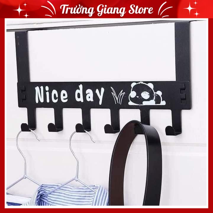 Móc Treo Sau Cửa 6 Móc Nice Day Chất Liệu Hợp Kim Không Gỉ Bền Đẹp, Cho Thời Gian Sử Dụng Lâu Dài