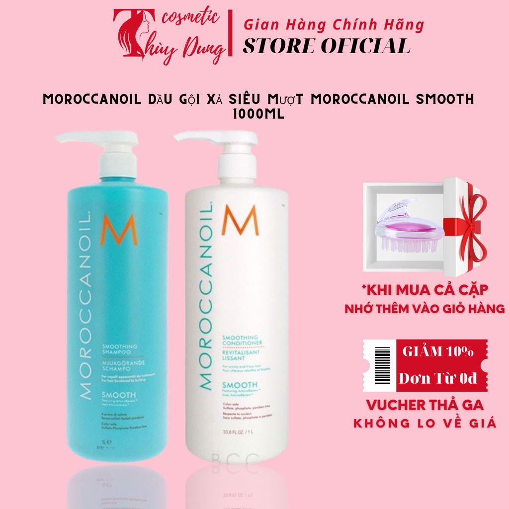 MOROCCANOIL DẦU GỘI XẢ SIÊU MƯỢT MOROCCANOIL SMOOTH 1000ML CHÍNH HÃNG