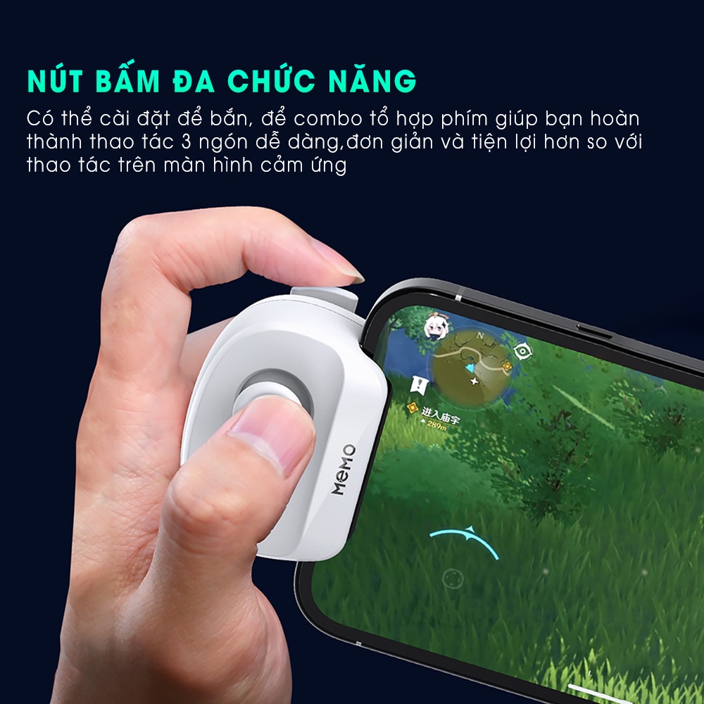 Tay cầm chơi game liên quân joystick SIDOTECH MB01 auto combo bluetooth chơi tốc chiến pubg freefire genshin impact