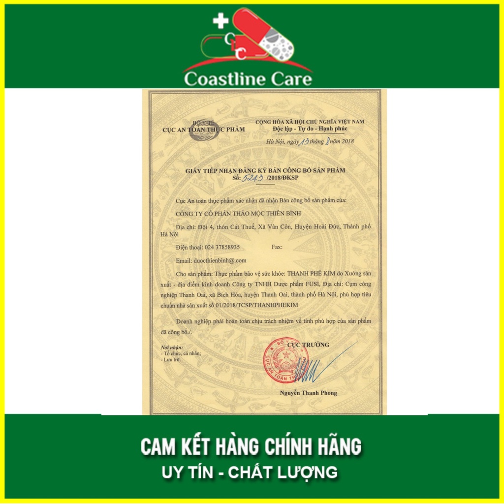 Thanh Phế Kim hỗ trợ bổ phế giảm ho khan  - CLC Pharmacy