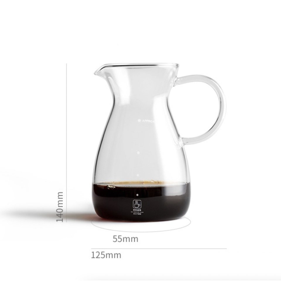 Bình server đựng cà phê thuỷ tinh Cafede Kona | Dung tích 500ml