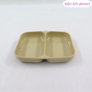 bát nước chấm 2 ngăn tách biệt nhựa Việt Nhật cao cấp 1205