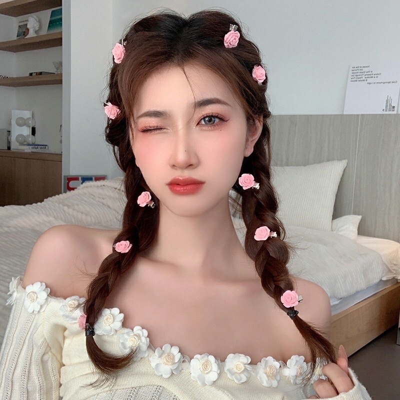 Kẹp tóc bông hoa cho nữ hàn quốc
