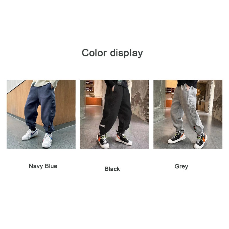 AMILA  Quần Thể Thao In Chữ Waffle Mỏng Thời Trang Thu Đông Dành Cho Bé Trai