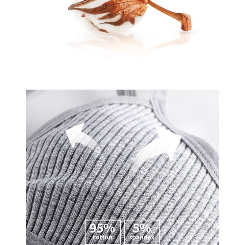 AOFEIQIKE AOFEIQIKE Bộ 4 Áo lót vải cotton Hở Lưng Size Lớn Thời Trang Gợi Cảm Dành Cho Nữ