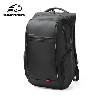 ☁▬balo đựng laptop chống trộm chống thấm nước có cổng sạc usb kingsons 15 "17" cho nam