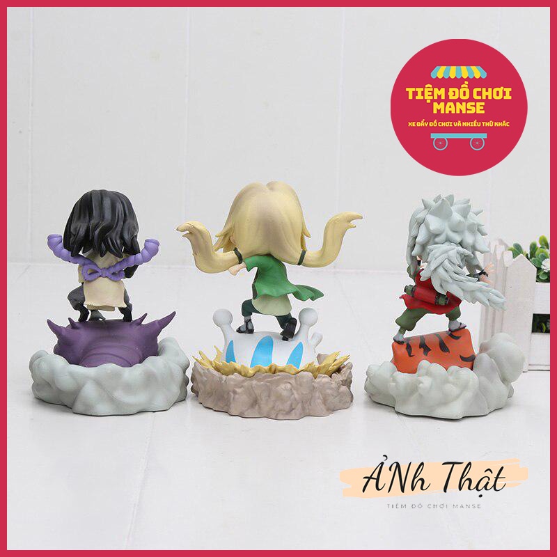 Mô Hình Chibi Naruto Jiraiya Tsunade Orochimaru