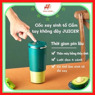Máy xay sinh tố cầm tay mini, đa năng xay đá thịt JUICER Bh 12 Tháng, 3000mah [Loại 1]