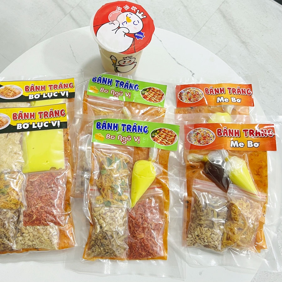 Bánh tráng me bơ béo ngậy, bánh tráng phơi sương dẻo dai - Ăn vặt nhà Cốm