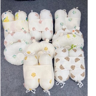 Bộ chặn kèm gối bông Xô Muslin Oganic cao cấp
