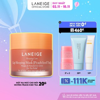 [SHOPEE TRỢ GIÁ] Mặt Nạ Ngủ Cho Môi Lip Sleeping Mask Laneige Peach Iced Tea 20g