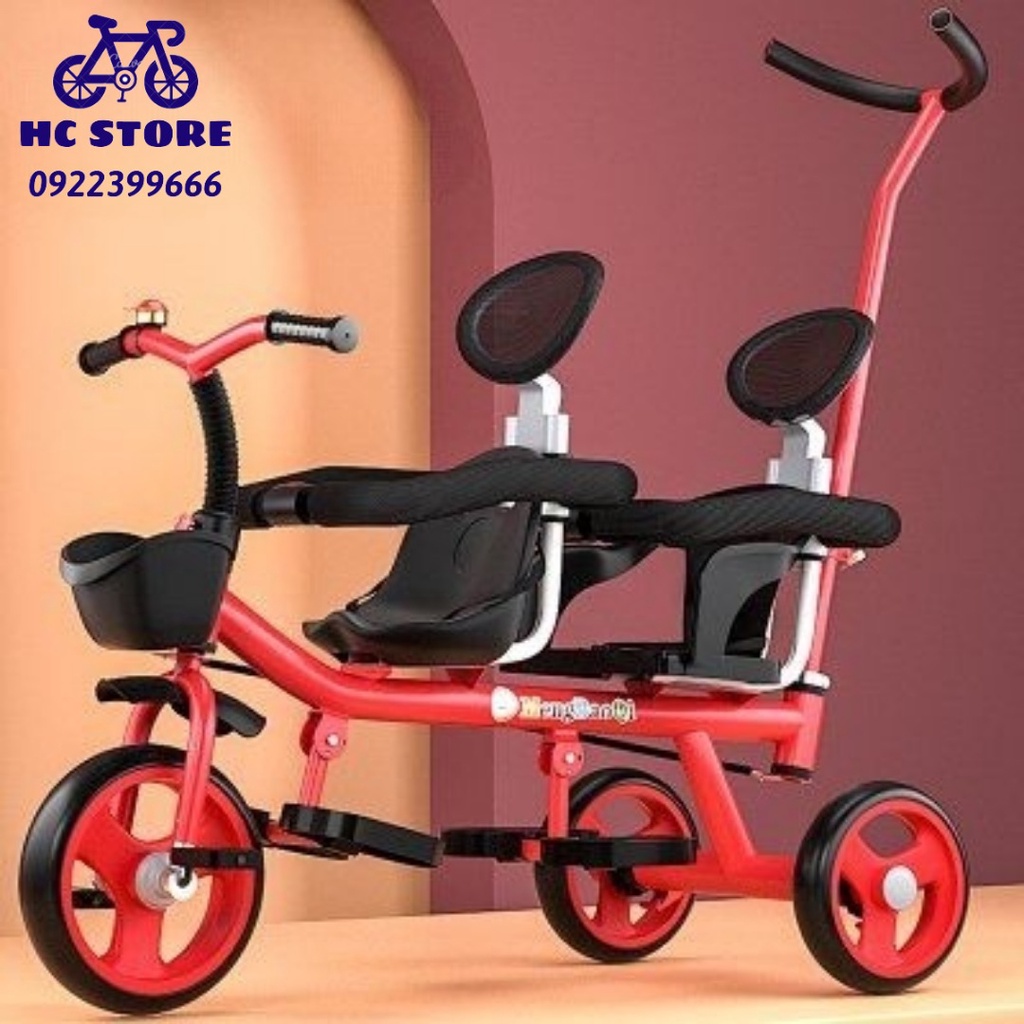 Xe ba bánh đôi dành cho trẻ em có thể đưa đứa con thứ hai của mọi người đi dạo