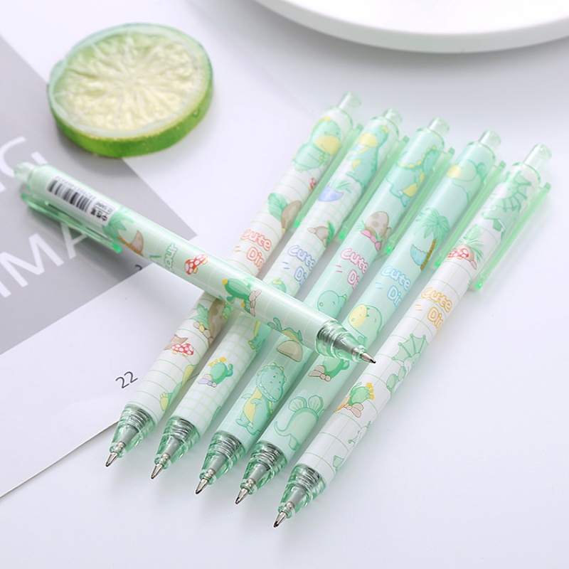 Set 6 Bút Bi Mực Đen Ngòi 0.5mm