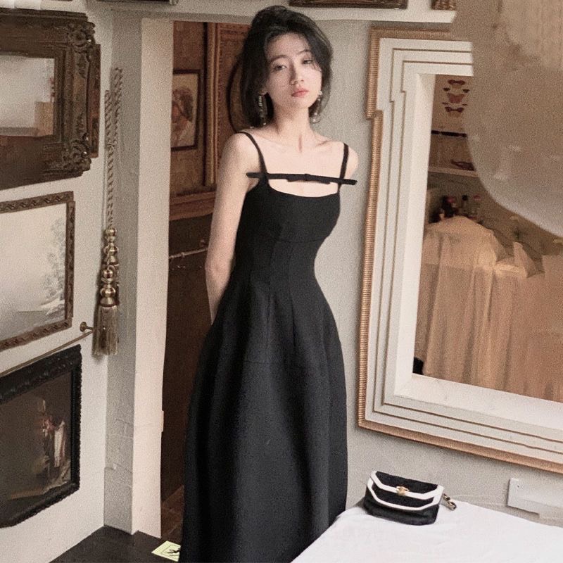Váy hai dây đầm hai dây dáng babydoll phong cách Hàn Quốc(có dáng ngắn và dáng dài)