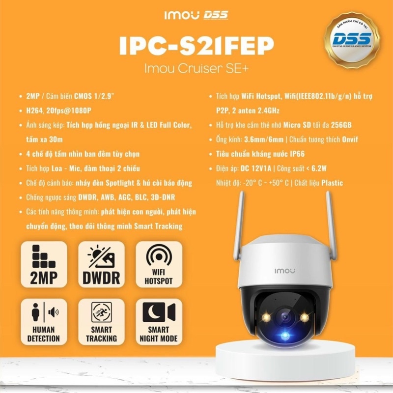 Camera ngoài trời xoay S21FP, S41FP, S21FEP, S41FEP, S42FP có màu ban đêm chính hãng