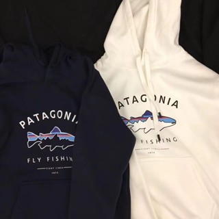 Áo Khoác Hoodie Thể Thao Dài Tay In Logo Cá Mập Patagonia Cho Nam Và Nữ