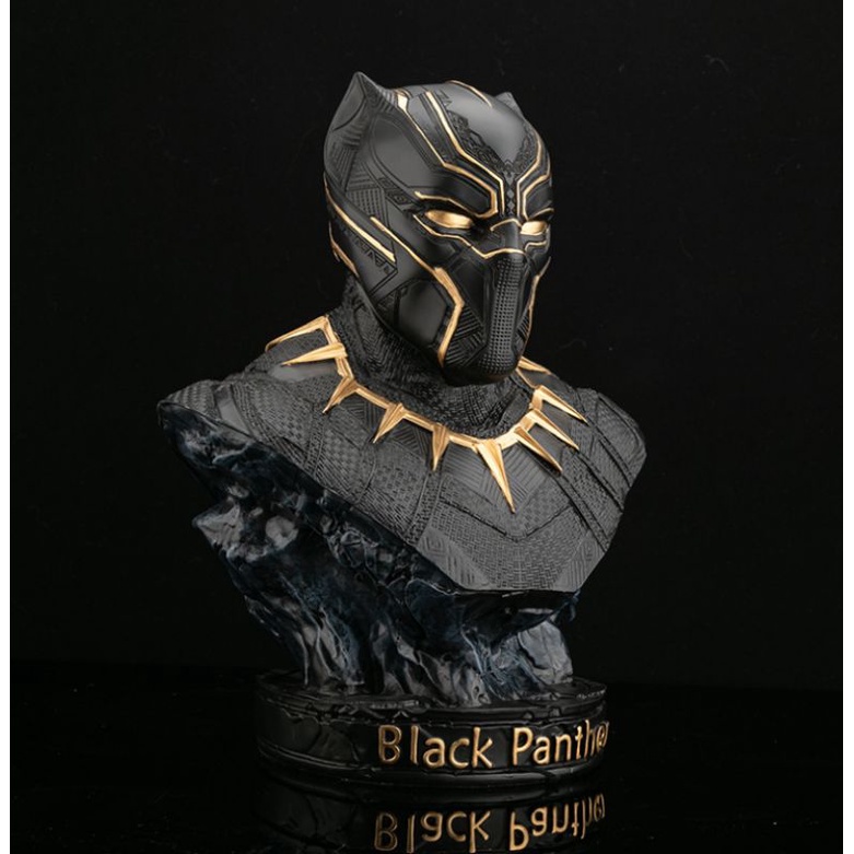 Mô hình tượng bán thân Black Panther 18cm,36cm tỉ lệ 1:1 siêu đẹp.