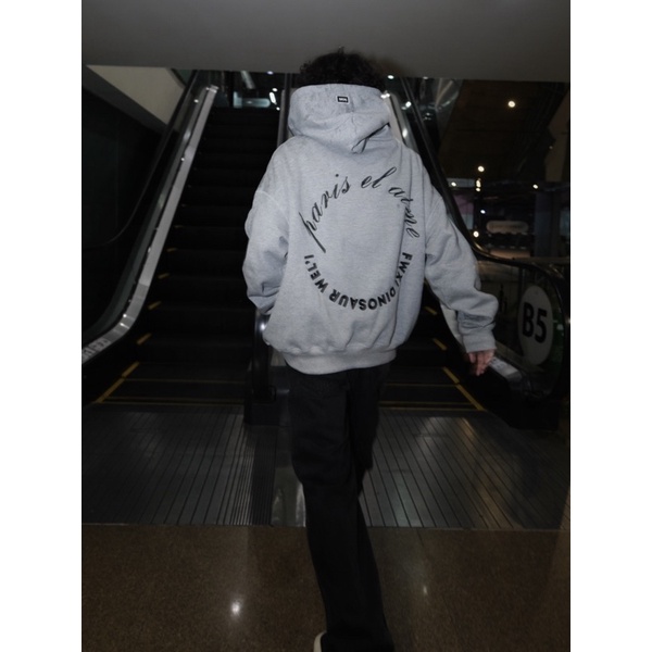 Áo Nỉ Hoodie Chính Hãng DCSG PARIS EL - Xám