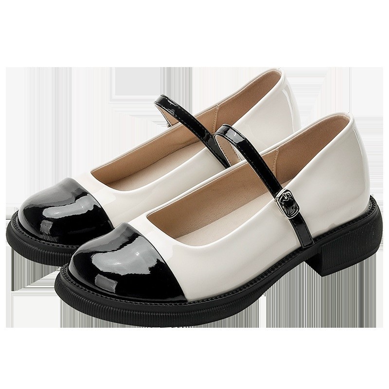 Giày Búp Bê nữ Đế cao , Giày Lolita hàn quốc gót 2cm cách điệu mẫu mới siêu hot 101