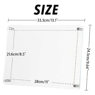 Koolool A4 Acrylic Photo Frame Display Stand Transparent Storage Bracket Shelf