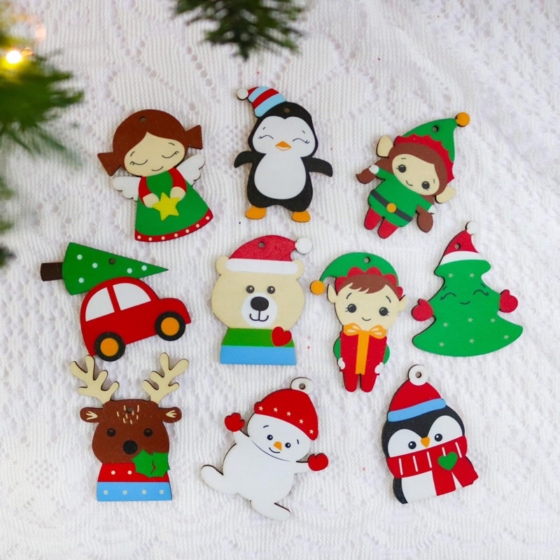 Set tô màu chủ đề noel ,decor sáng tạo trang trí noel siêu đẹp