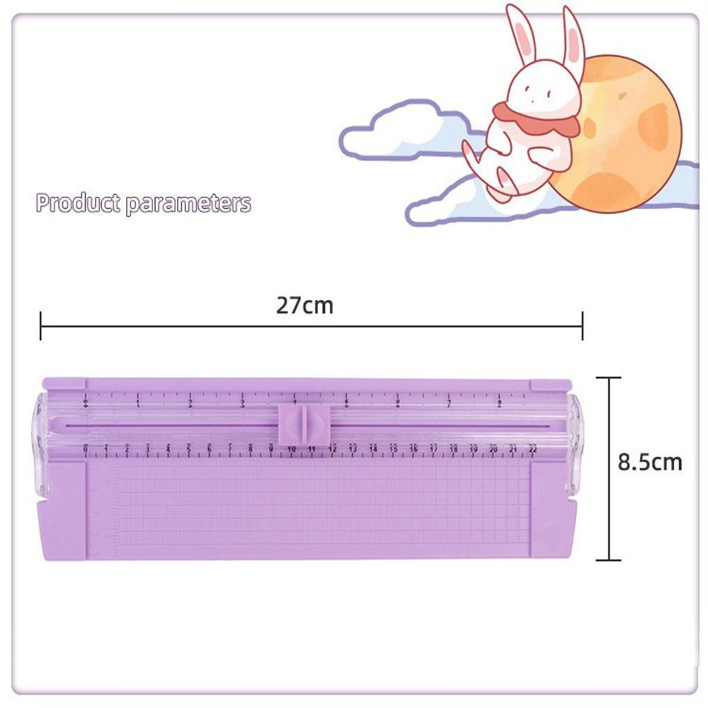 Dụng Cụ Cắt Giấy Với Thước Đo Chính Xác Họa Tiết Hoạt Hình Dễ Thương DIY