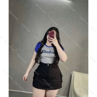 ÁO THUN CROPTOP TAY NGẮN [TNT SHOP BIGSIZE 60KG 90KG]