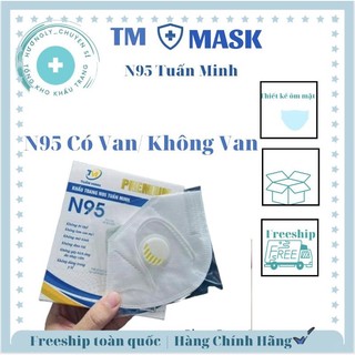 Khẩu trang n95 có van, không van bao chính hãng kháng khuẩn chuẩn y tế